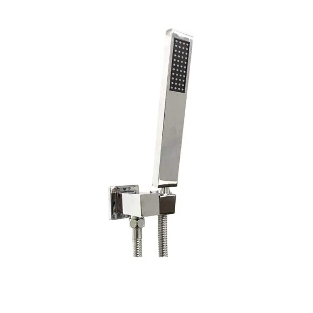 Chrome Shower Rail with Handheld Shower Aquaperla