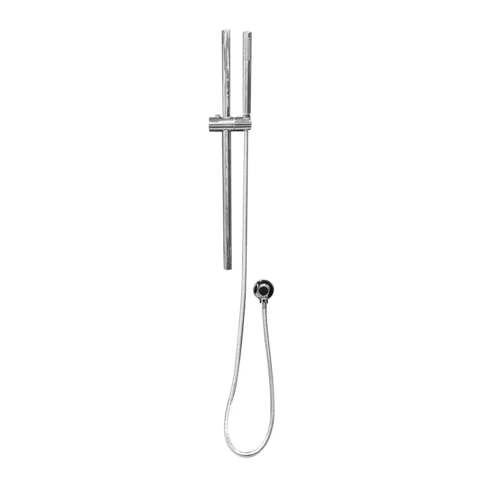Chrome Shower Rail with Handheld Shower Aquaperla