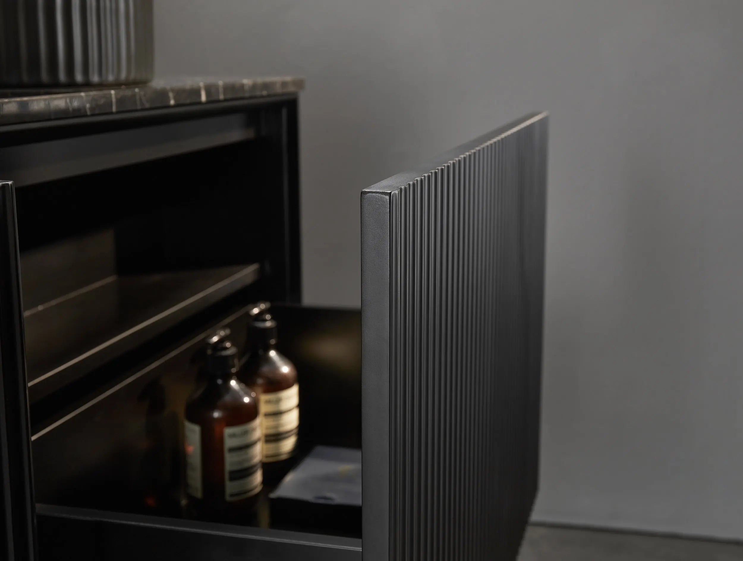 Kirribilli Wall Hung PVC Cabinet Matte Black 1500mm (Single/Double Bowl) - Clearance Poseidon