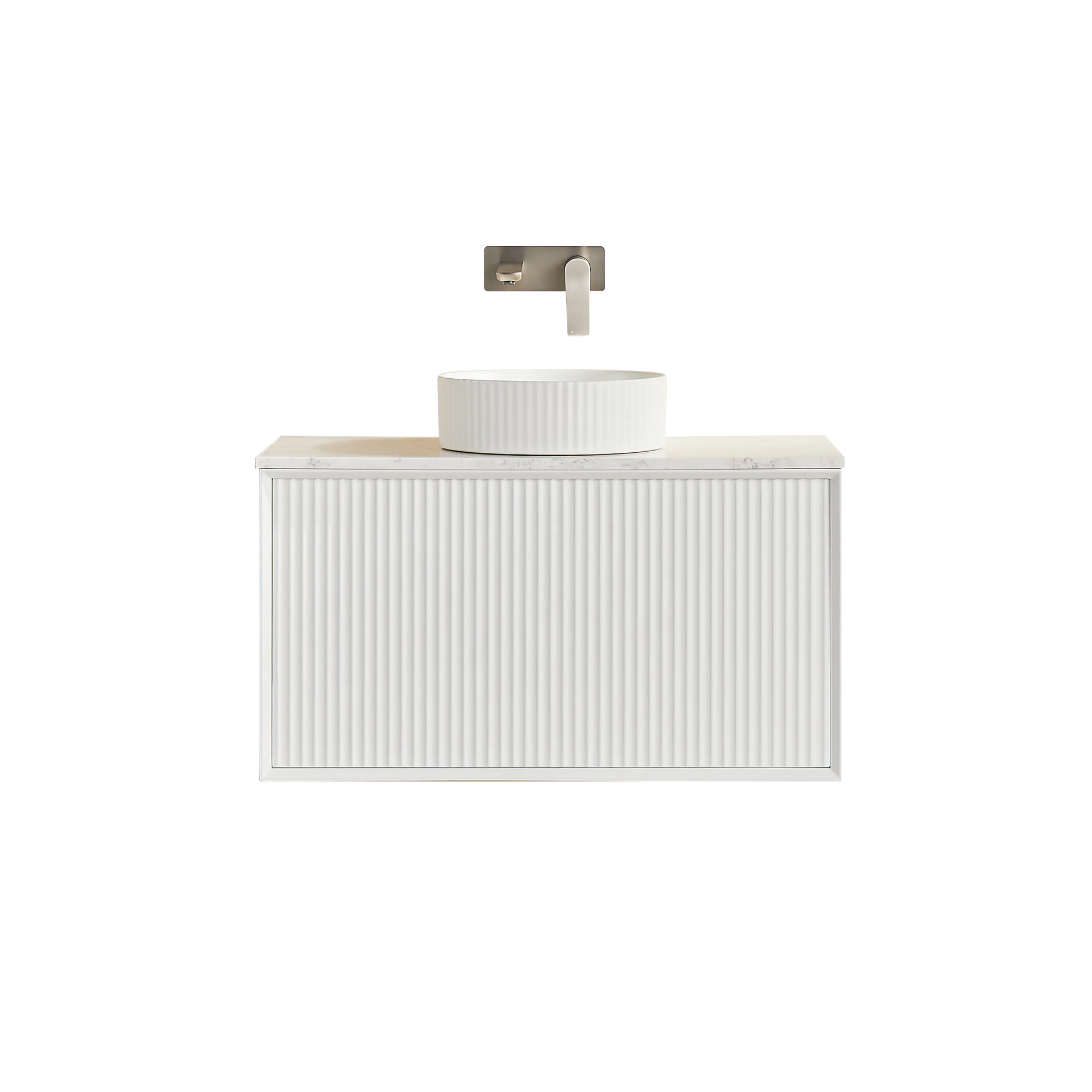 Kirribilli Wall Hung PVC Cabinet 900mm (Matte White) - Clearance Poseidon