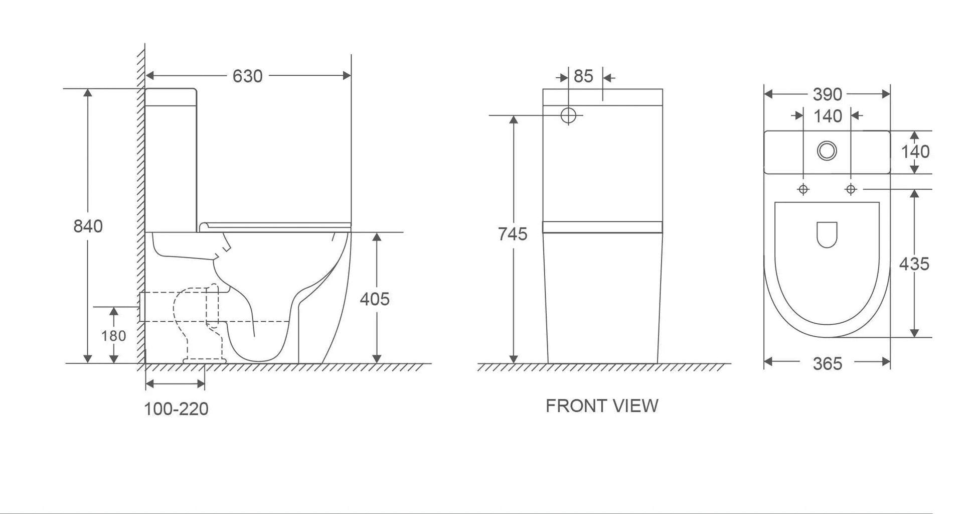 Cera Back-to-Wall Toilet Suite mercioaustralia