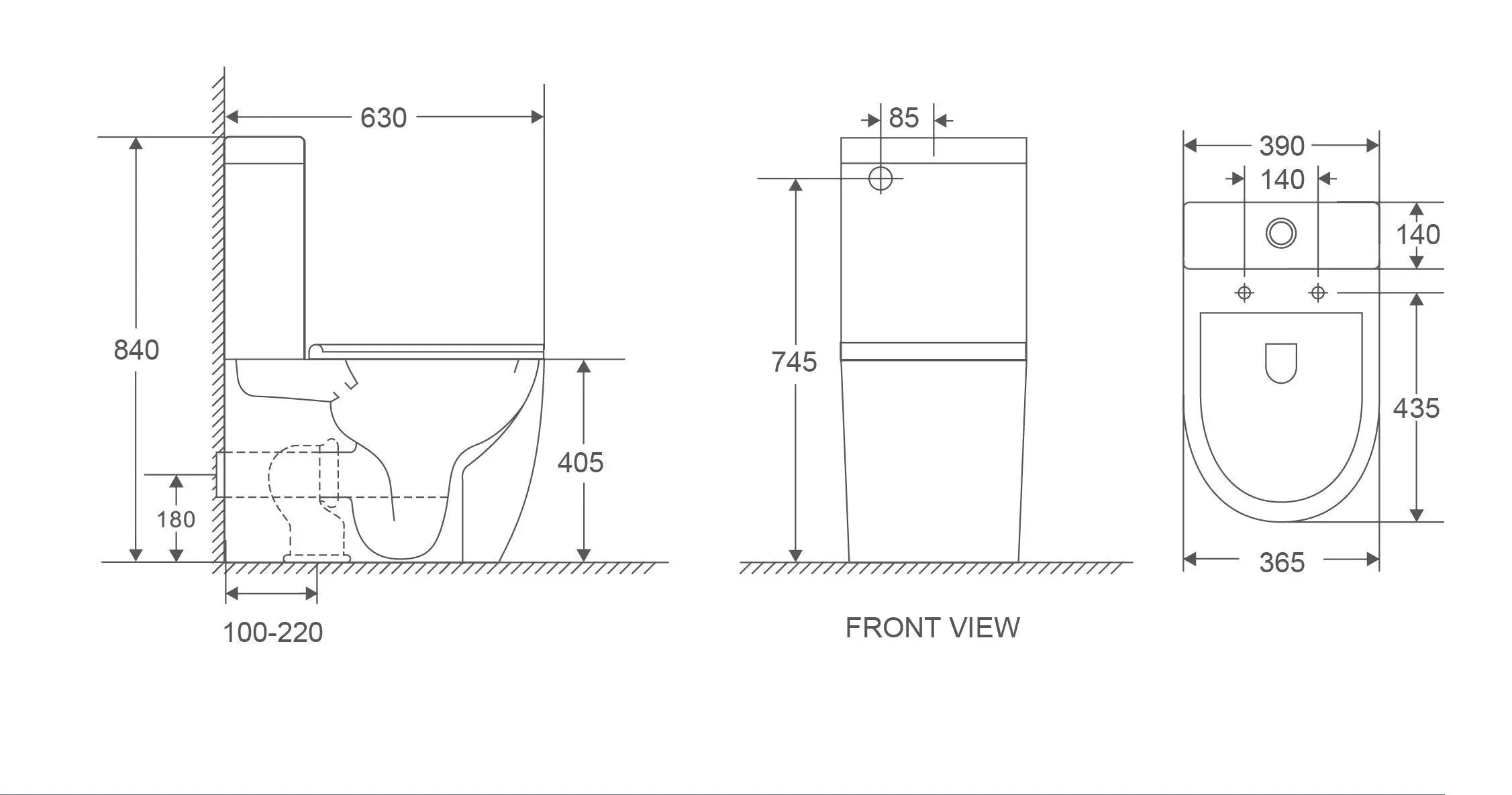 Cera Back-to-Wall Toilet Suite mercioaustralia