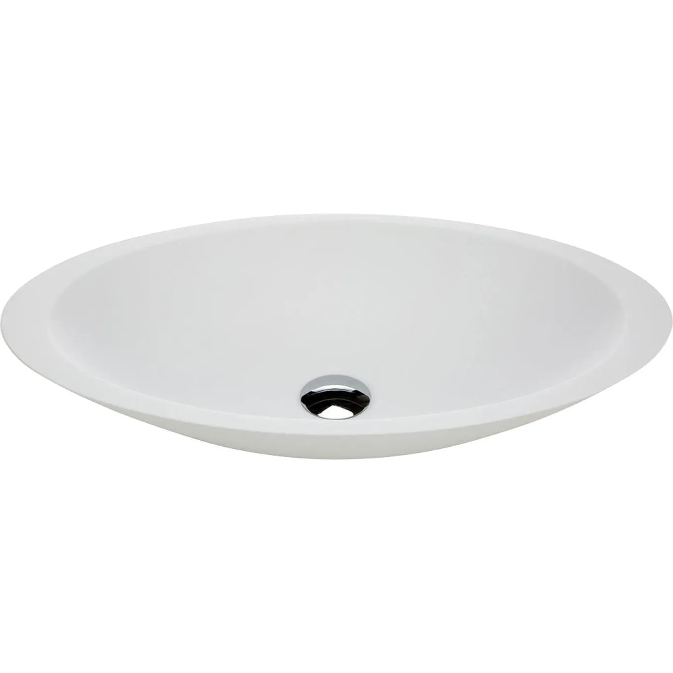Bahama Solid Surface Above Counter Basin, Matte White fienza