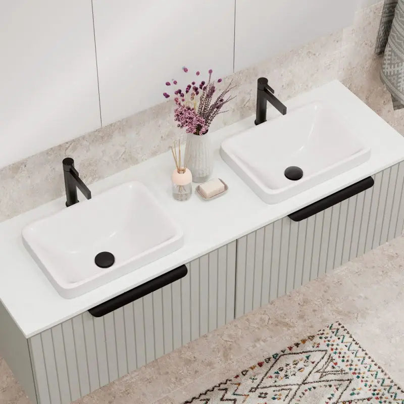Kados Solid Surface Semi-Inset Basin fienza