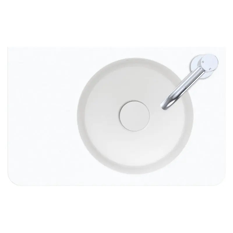 Encanto 470 Solid Surface Wall Basin, 1 Tap Hole fienza