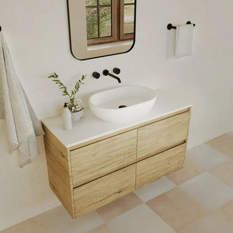 Nero Solid Surface Above Counter Basin fienza