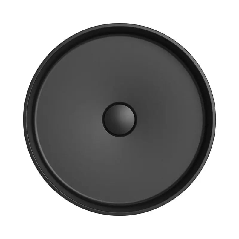 Minka Round Solid Surface Above Counter Basin, Matte Black fienza