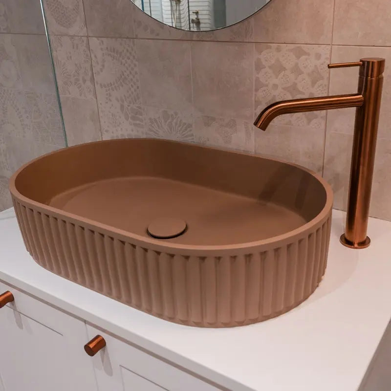 Minka Pill Solid Surface Above Counter Basin, Dusk fienza