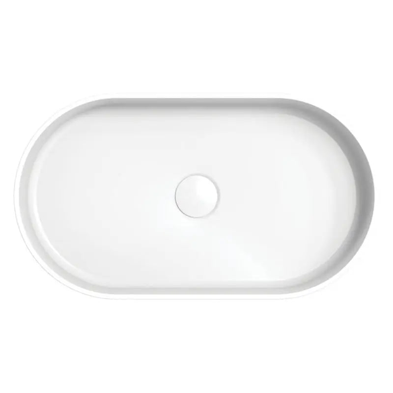 Minka Pill Solid Surface Above Counter Basin, Matte White fienza