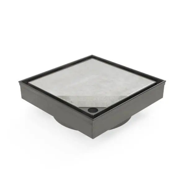 Gun Metal Stainless Steel Tile Insert Square Floor Waste Somer