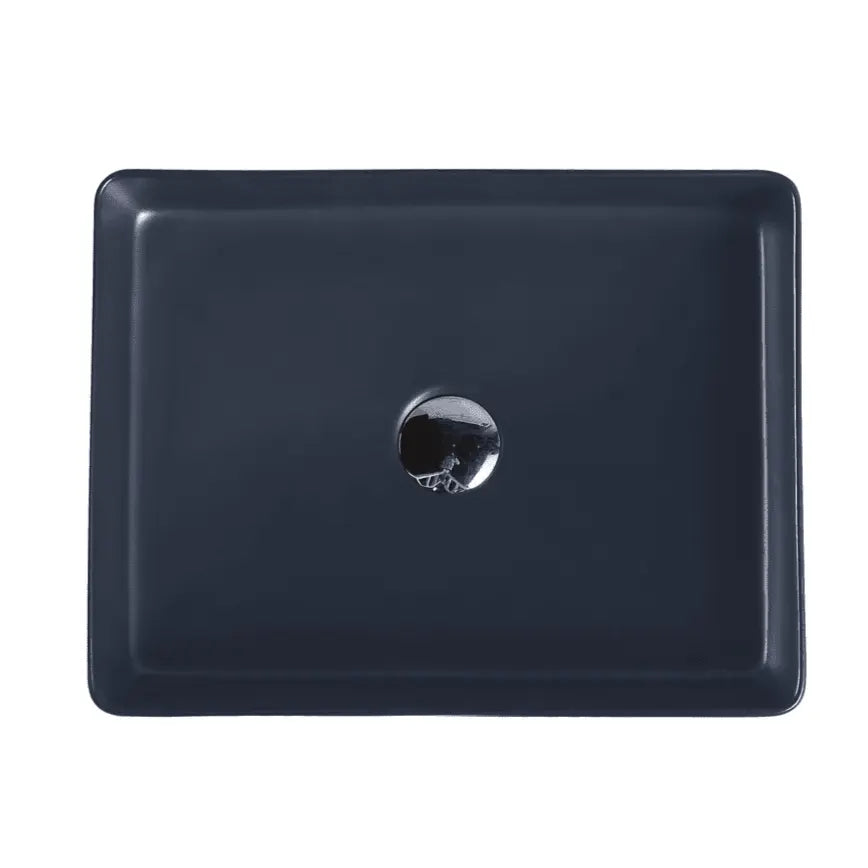 Etna 78 Series Counter-top Rectangular Art Basin - Nero Grey mercioaustralia