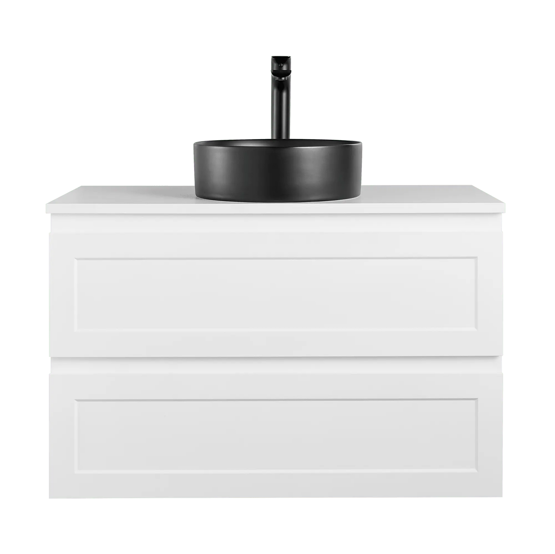 Fremantle PVC Wall Hung Cabinet Vanity 900mm (Matte White) Poseidon
