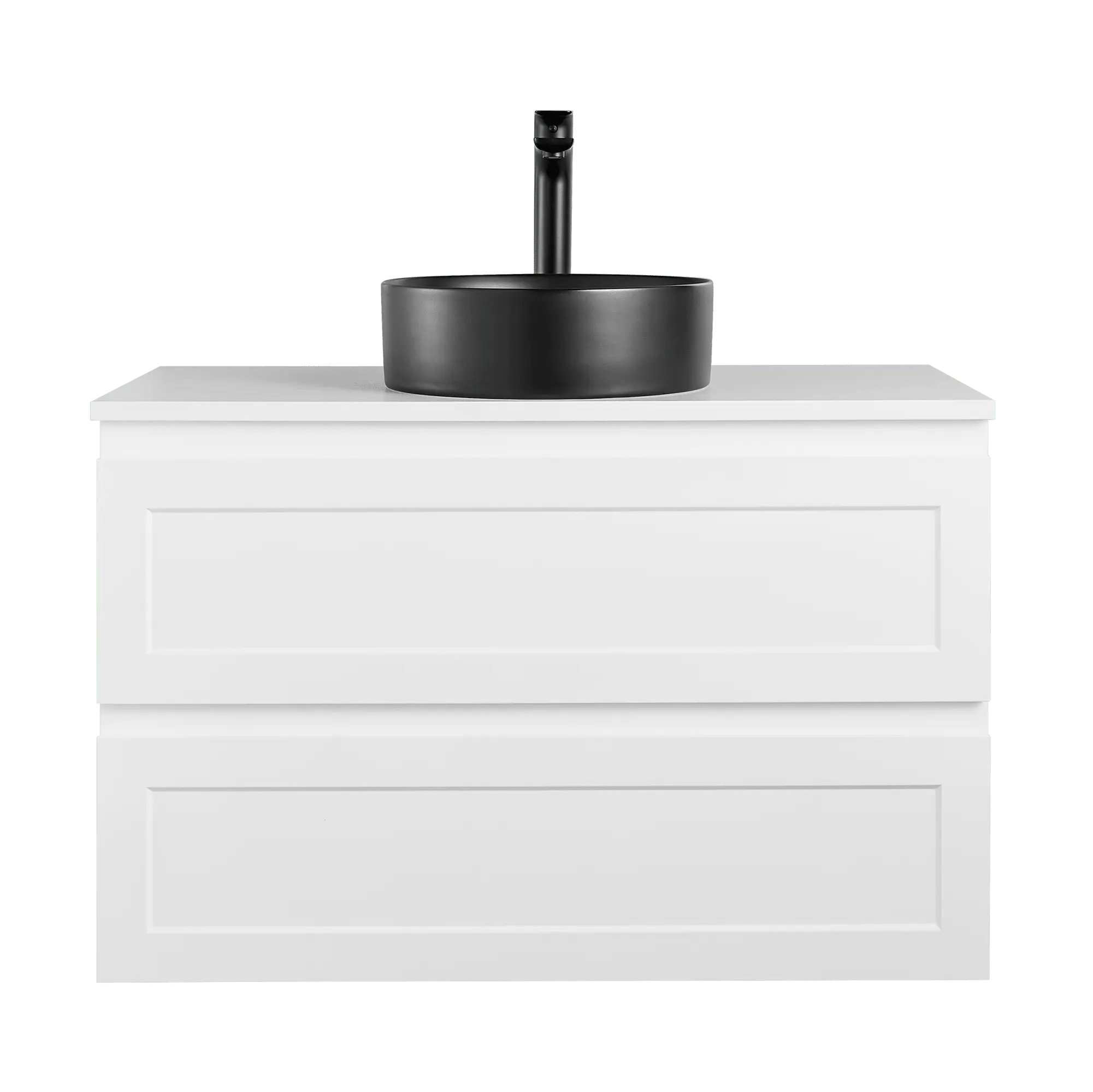 Fremantle PVC Wall Hung Cabinet Vanity 900mm (Matte White) Poseidon
