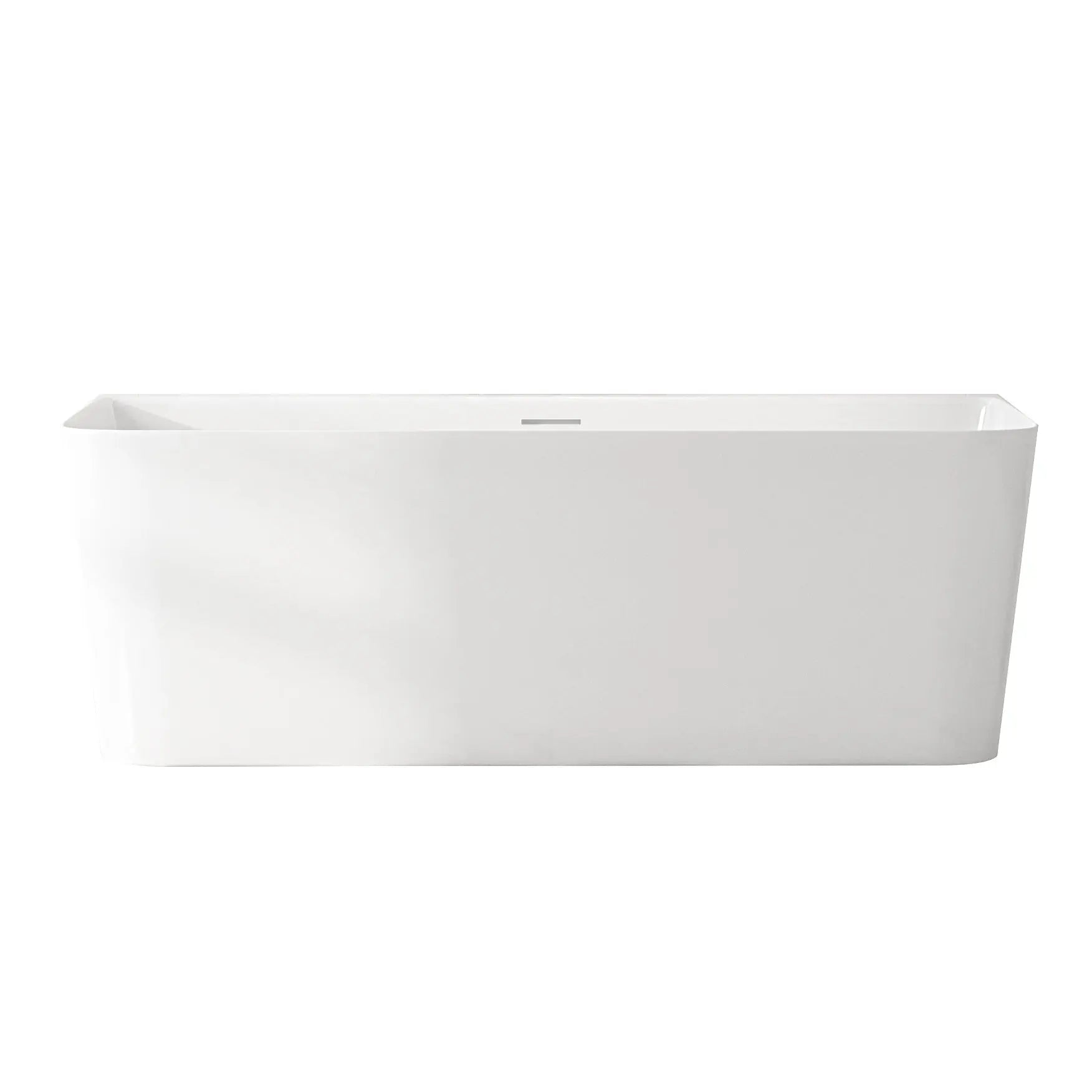 Fortuna Ultra-Thin Back-to-Wall Bathtub - Gloss White mercioaustralia