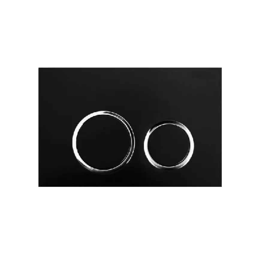 R&T In Wall Black Push Plate Poseidonbk