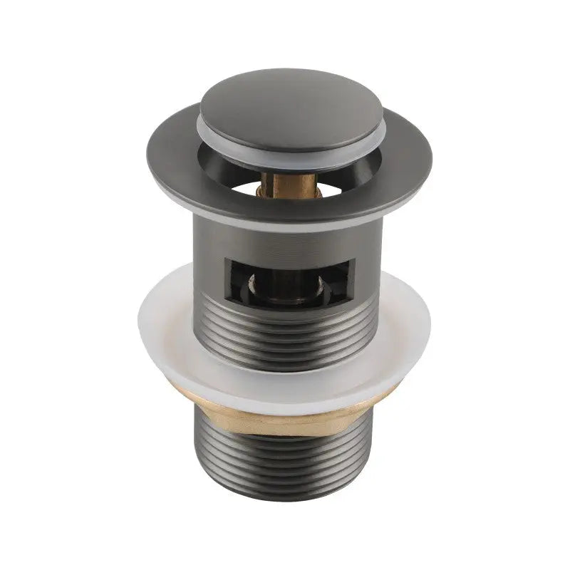 32mm Gun Metal Pop Up Waste Overflow Aquaperla