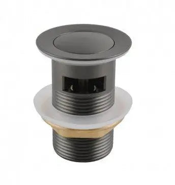32mm Gun Metal Pop Up Waste Overflow Aquaperla