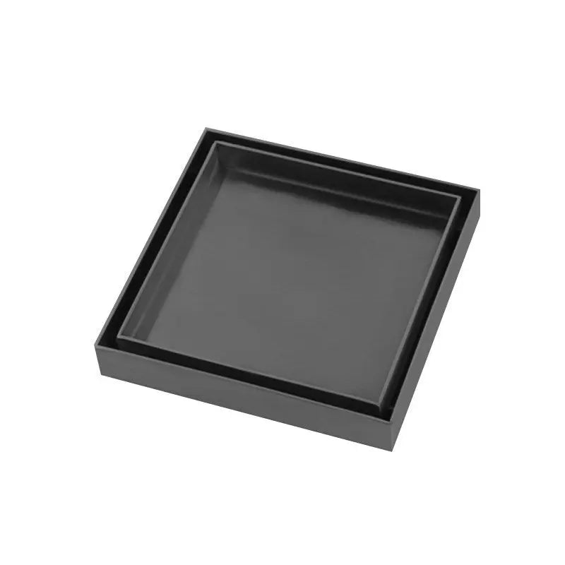 120x120mm Gunmetal Tile Insert Drain Aquaperla