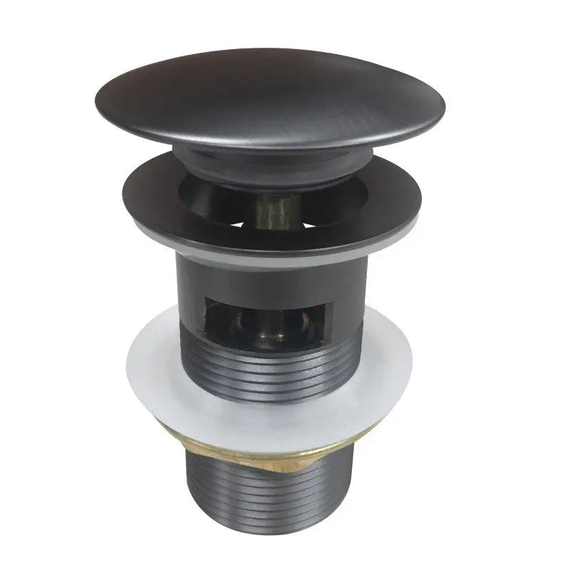 32mm Gun Metal Pop Up Waste Overflow Aquaperla