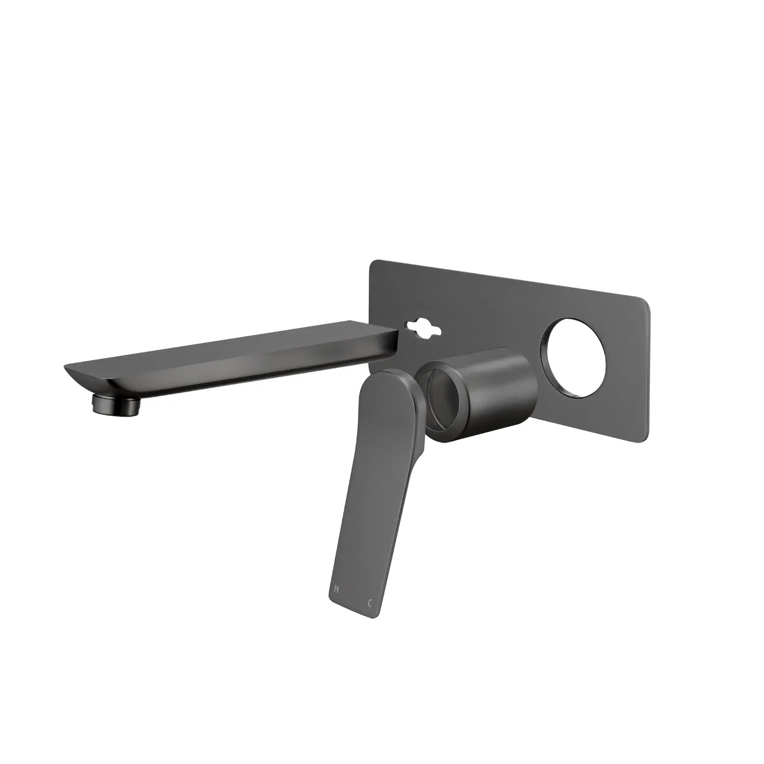 RUSHY - Brushed Gunmetal Spout Mixer Aquaperla