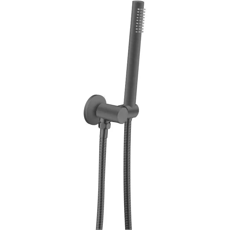 Gunmetal Shower Rail with Handheld Shower Aquaperla