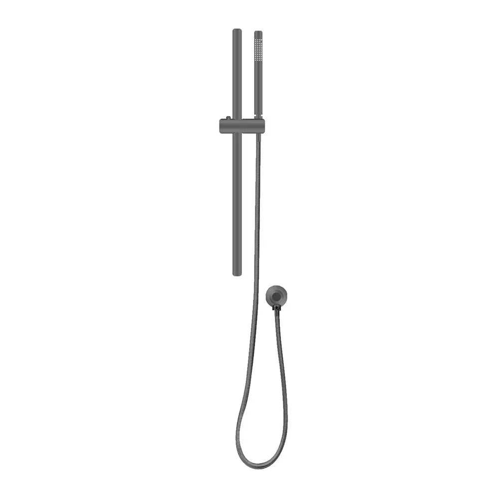 Gunmetal Shower Rail with Handheld Shower Aquaperla
