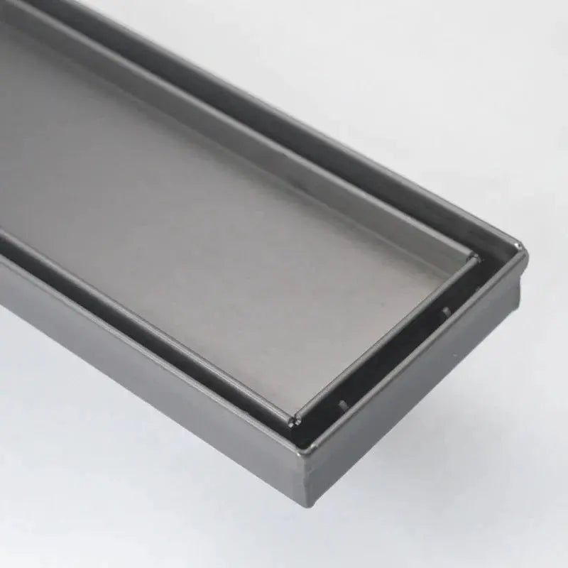 Wide Gun Metal Tile Insert Floor Grate 600~3000 (L) X 100 (W) MM Somer