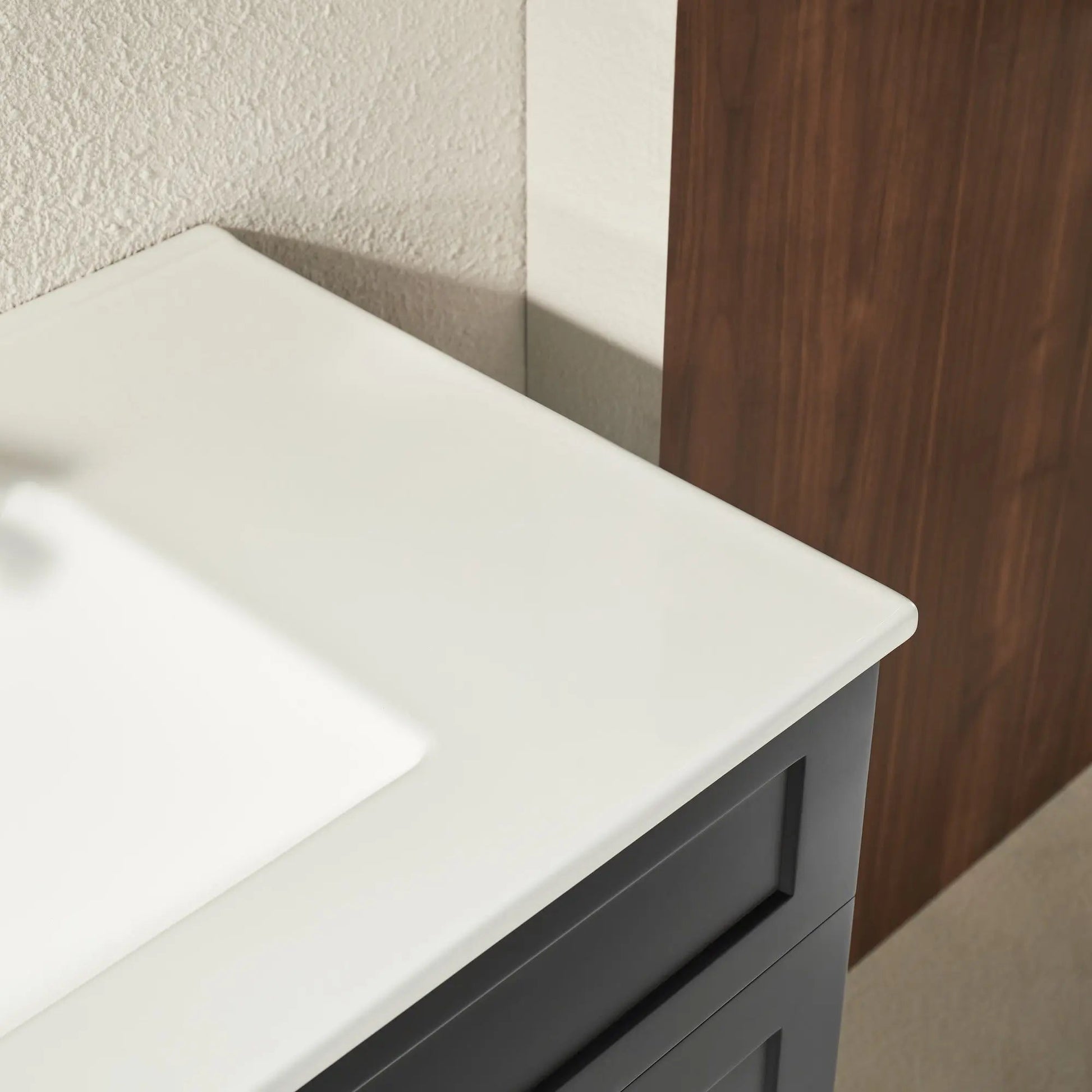Harrington Freestanding PVC Vanity 900mm (Matte Black) Poseidon