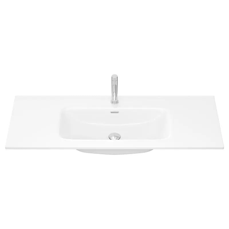 Joli Gloss Full Depth Ceramic Basin Top 1200mm 1-Tap-Hole fienza