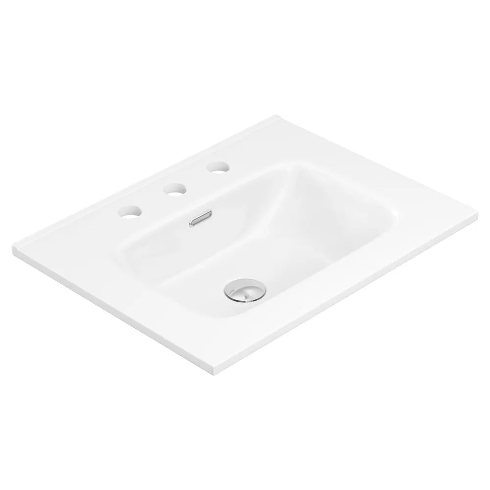 Joli Gloss Full Depth Ceramic Basin Top 600mm 3-Tap-Hole fienza