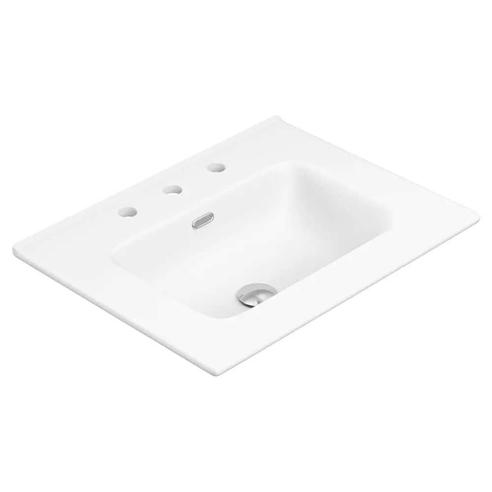 Joli Matte Full Depth Ceramic Basin Top 600mm 3-Tap-Hole fienza