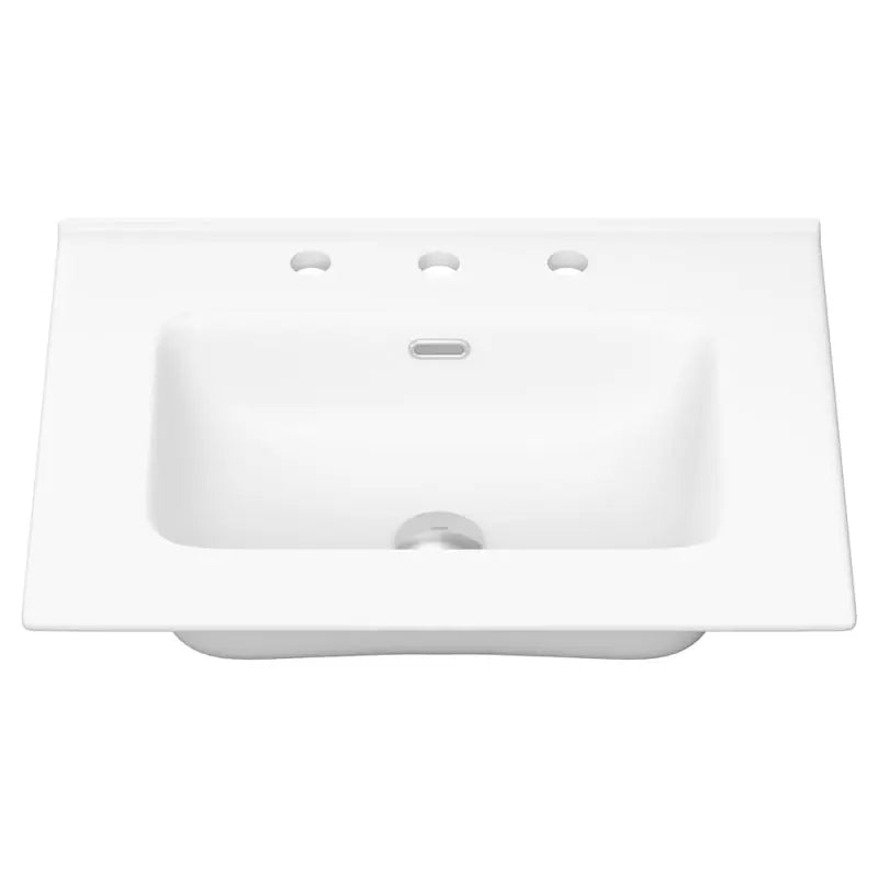 Joli Matte Full Depth Ceramic Basin Top 600mm 3-Tap-Hole fienza