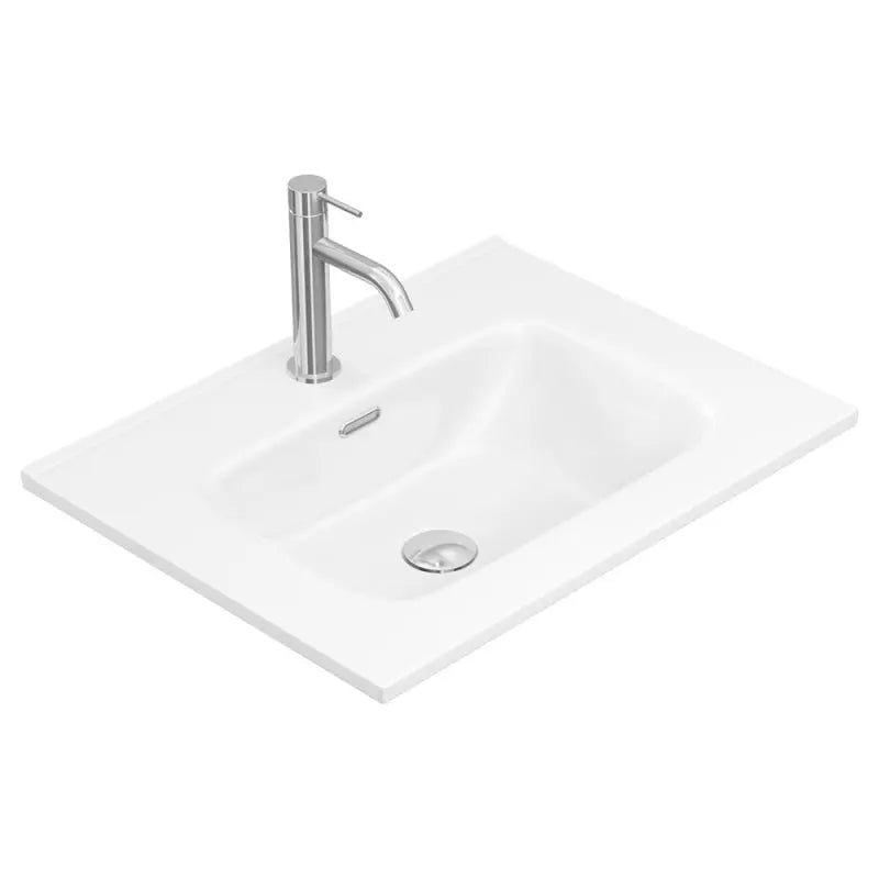 Joli Gloss Full Depth Ceramic Basin Top 600mm 1-Tap-Hole fienza
