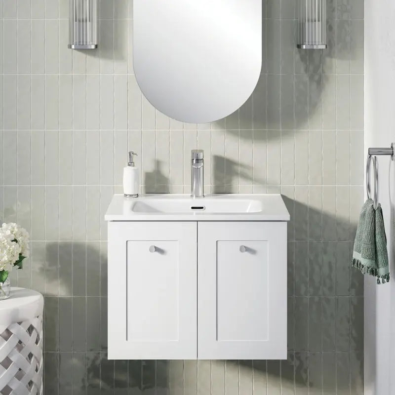 Joli Gloss Full Depth Ceramic Basin Top 600mm 1-Tap-Hole fienza