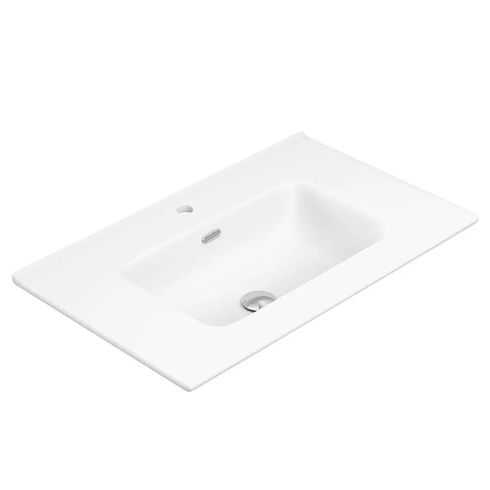 Joli Matte Full Depth Ceramic Basin Top 750mm 1-Tap-Hole fienza