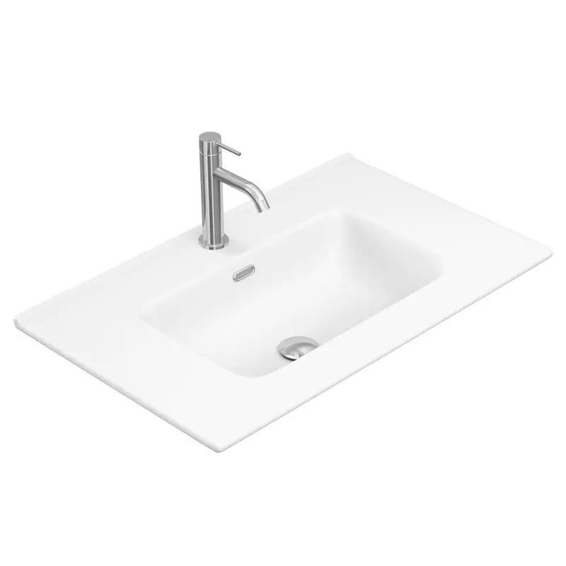 Joli Matte Full Depth Ceramic Basin Top 750mm 1-Tap-Hole fienza