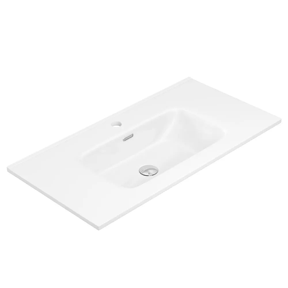 Joli Gloss Full Depth Ceramic Basin Top 900mm 1-Tap-Hole fienza