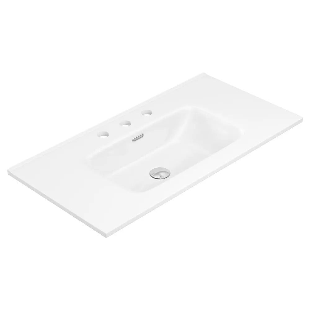 Joli Gloss Full Depth Ceramic Basin Top 900mm 3-Tap-Hole fienza