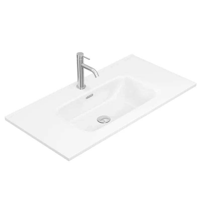 Joli Gloss Full Depth Ceramic Basin Top 900mm 1-Tap-Hole fienza