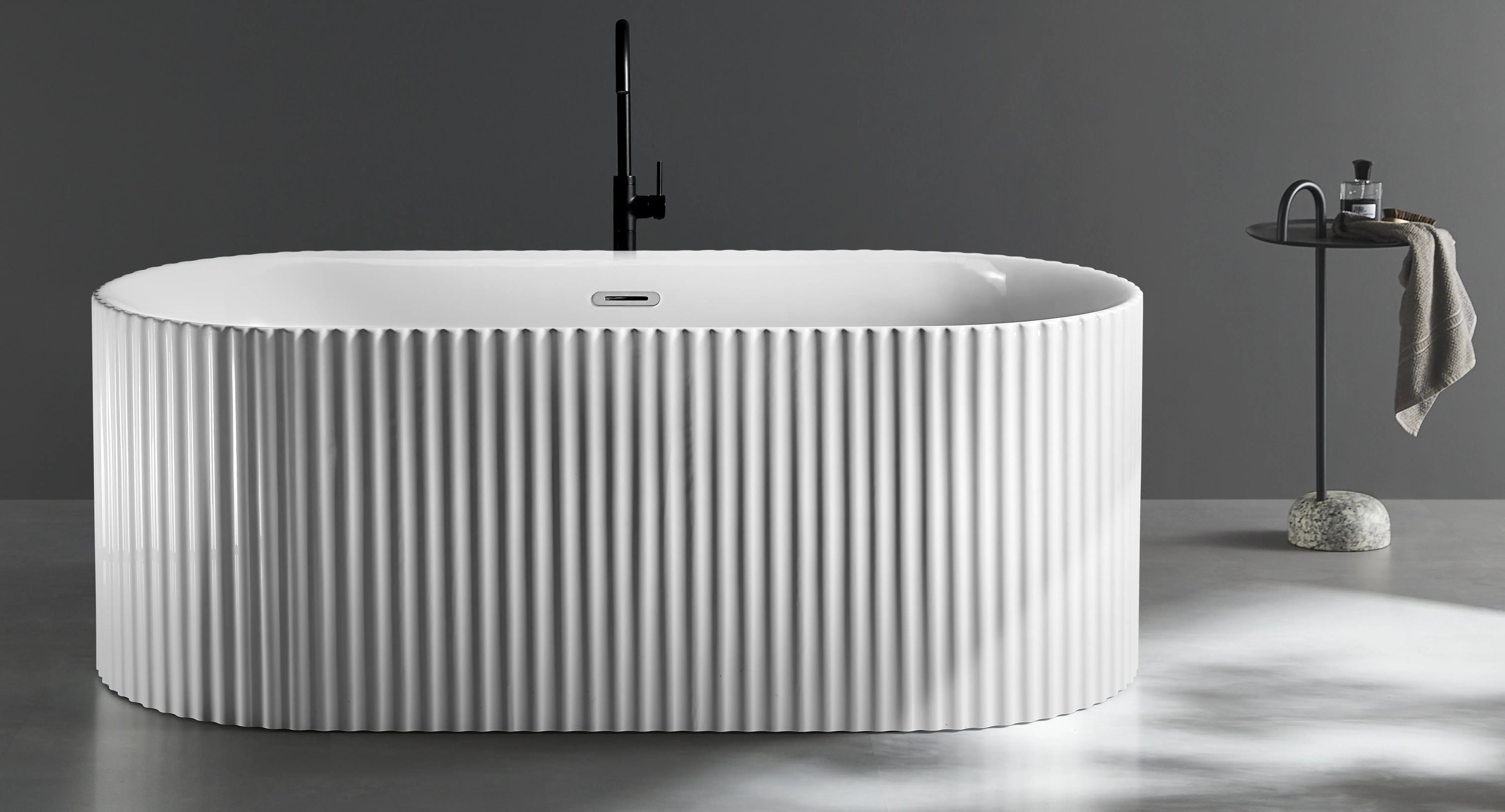 Nyx Fluted Freestanding Bath tub | 1700 x 800mm Bagno D'Oro