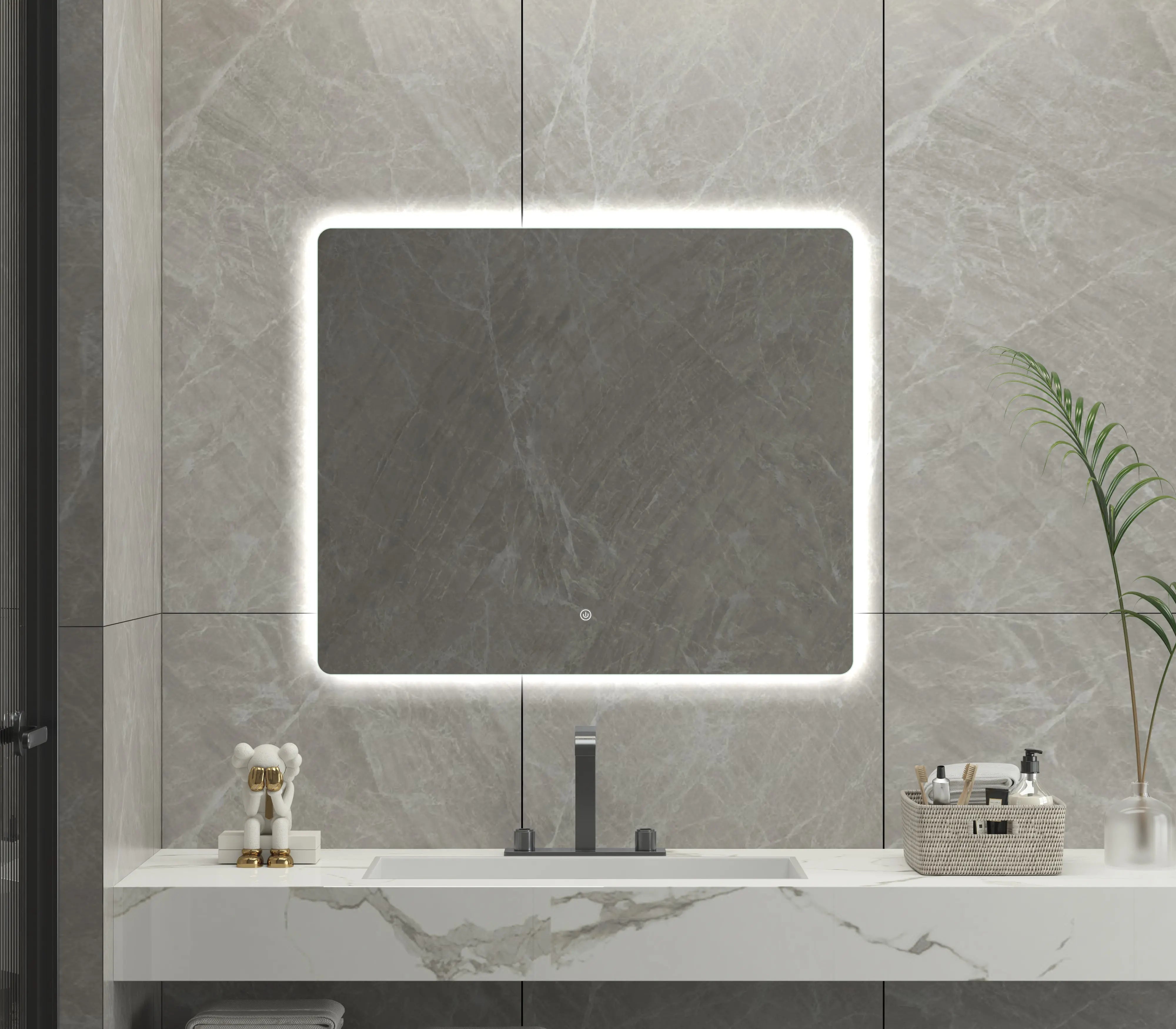 Rectangle Frameless LED Mirror | 900 x 700 mm Bagno D'Oro