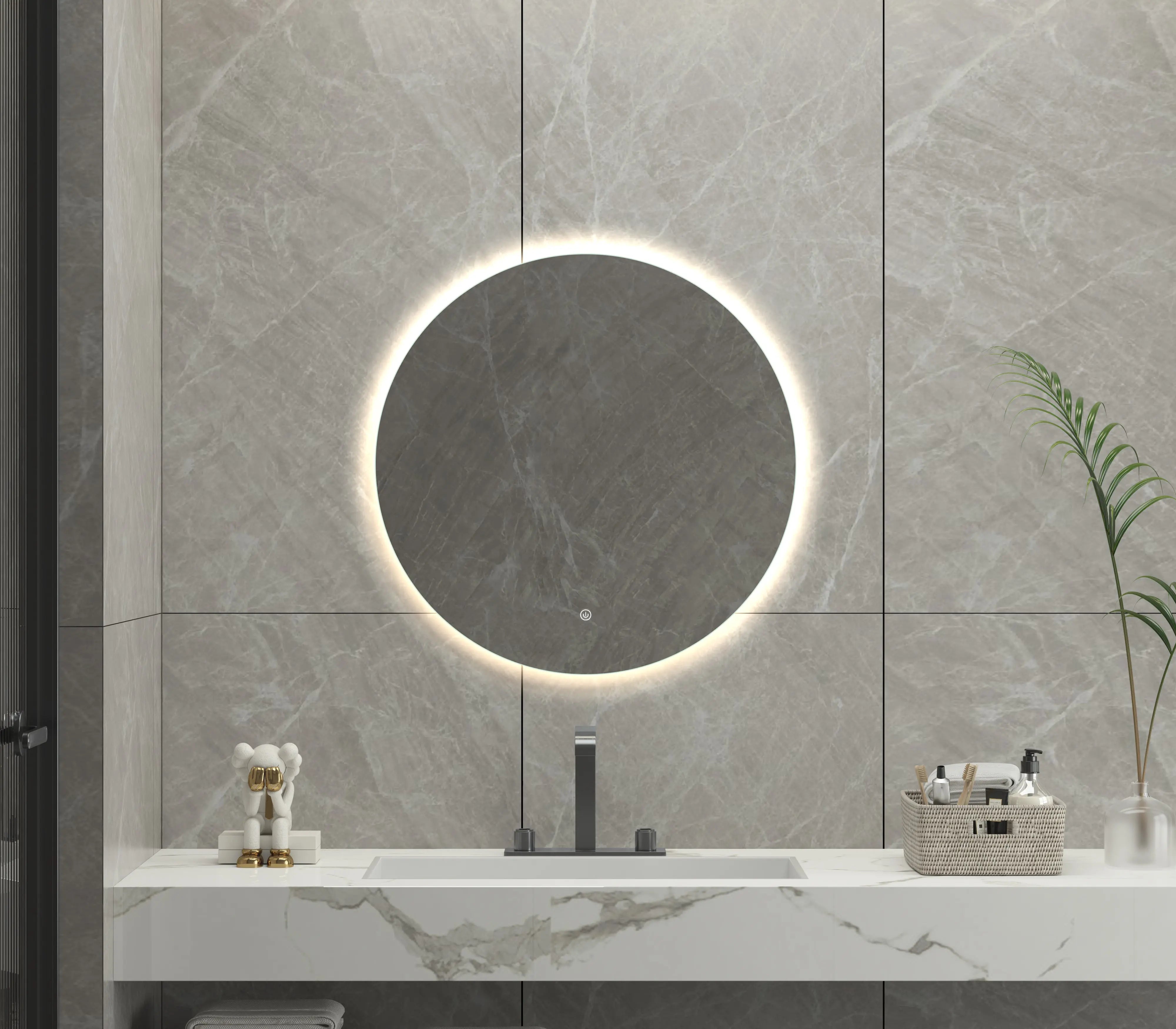 Evelyn Round Frameless LED Mirror | 800 x 800 mm Bagno D'Oro
