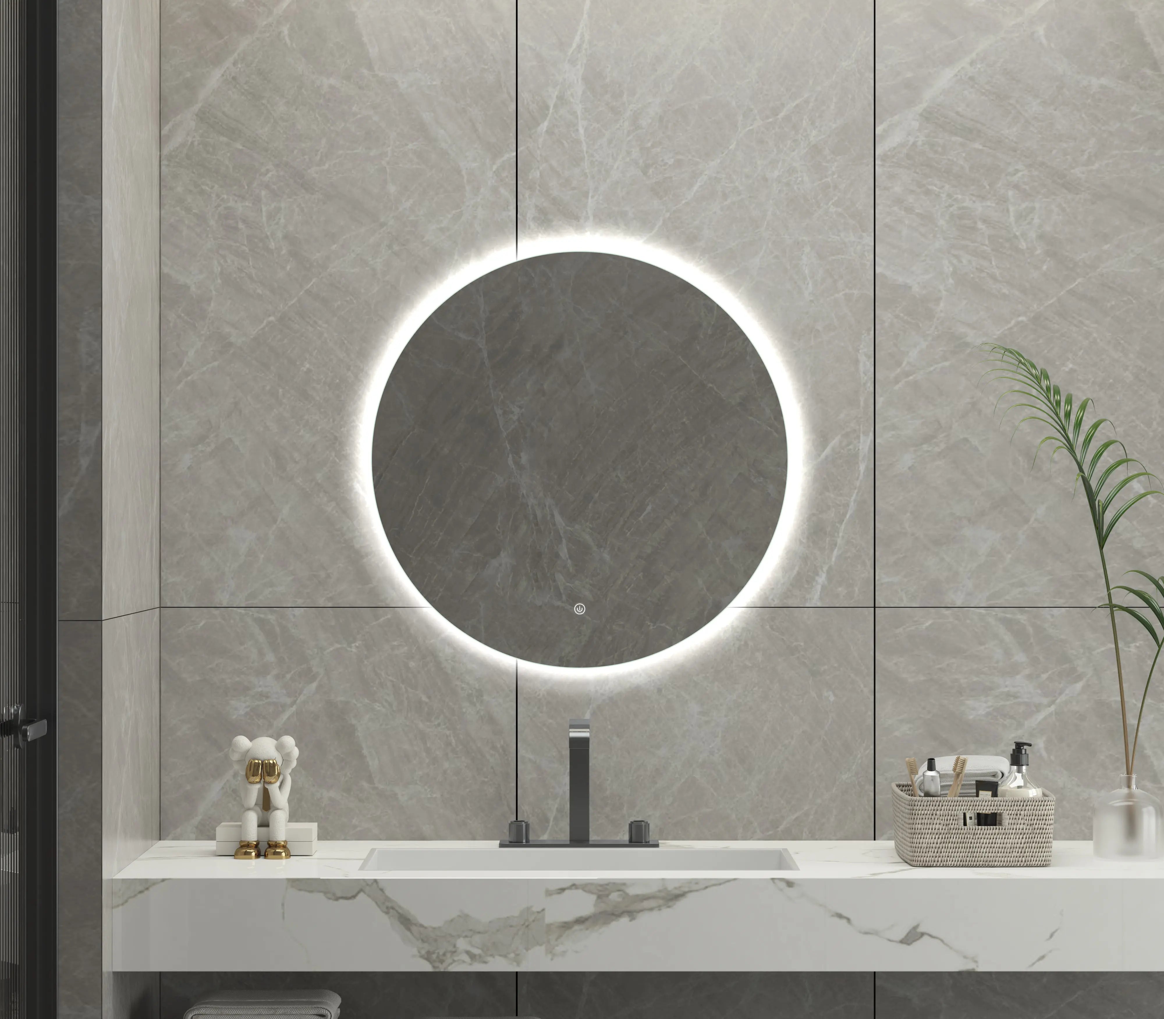 Evelyn Round Frameless LED Mirror | 800 x 800 mm Bagno D'Oro