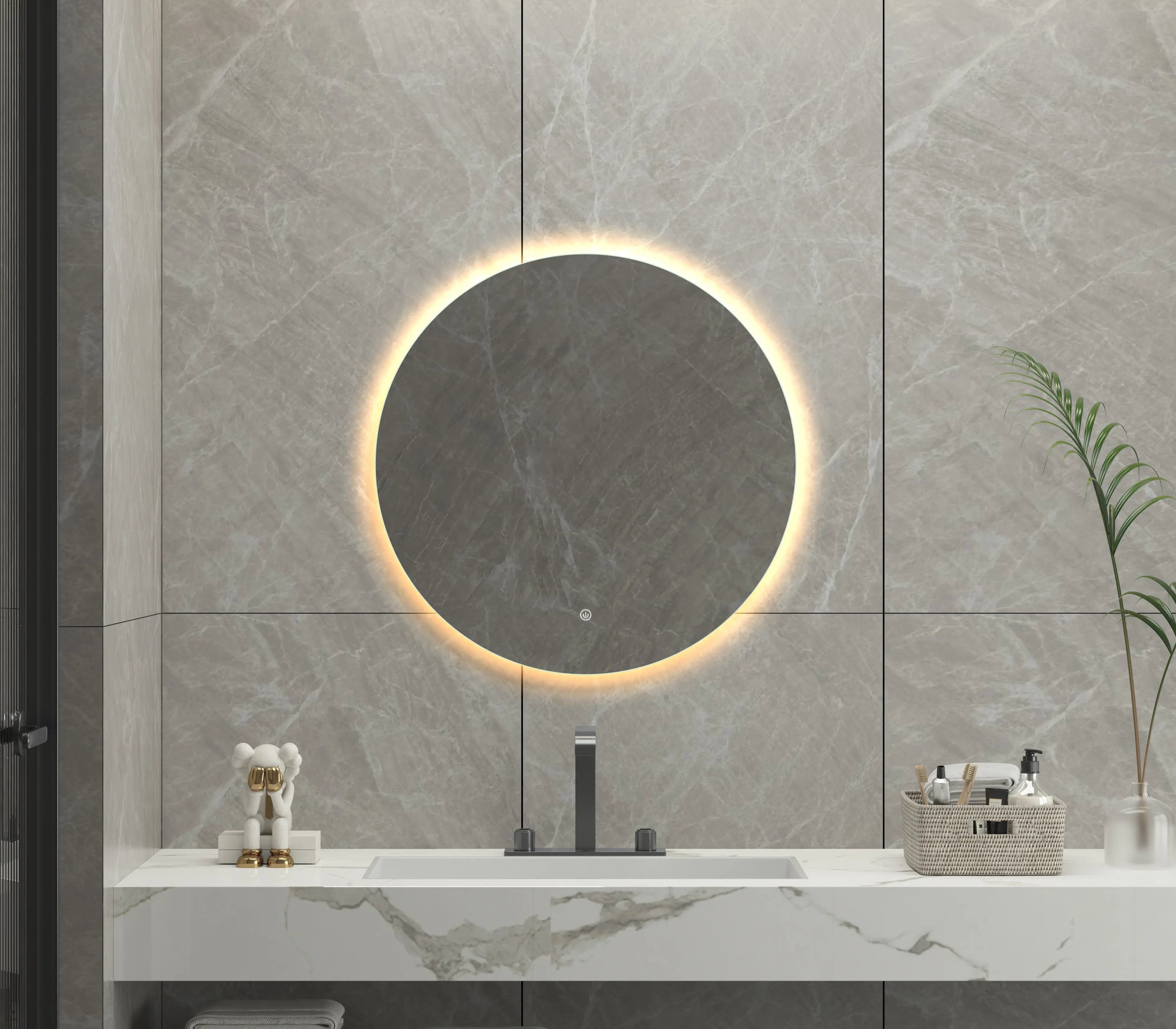 Evelyn Round Frameless LED Mirror | 800 x 800 mm Bagno D'Oro
