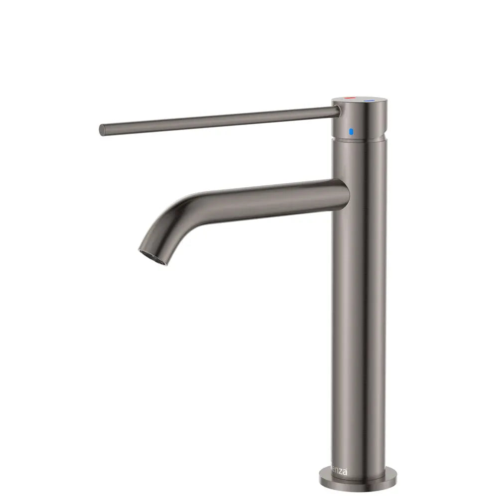 Kaya Care Medium Basin Mixer, Gun Metal fienza