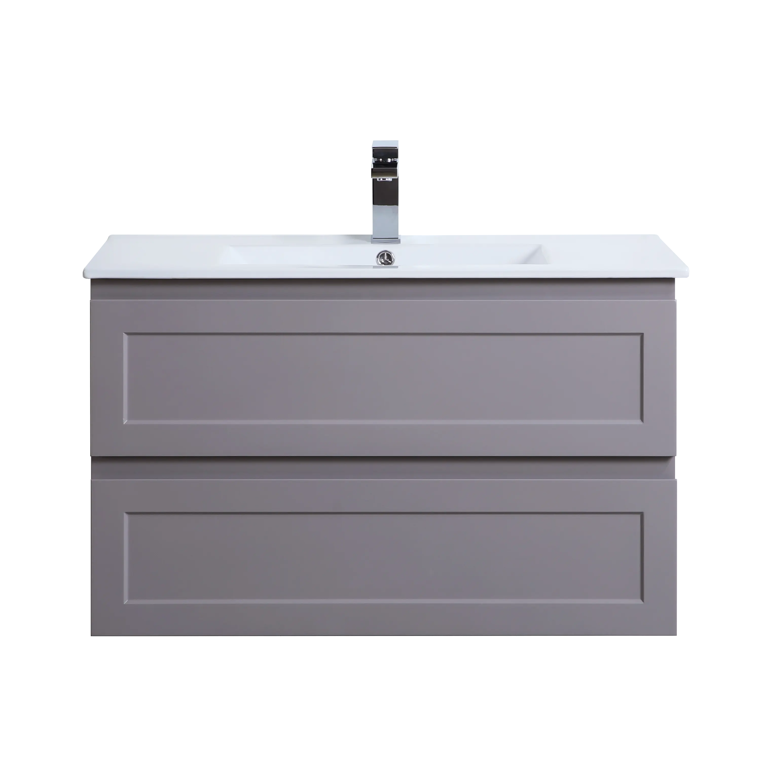Fremantle PVC Wall Hung Cabinet Vanity 900mm (Matte Grey) Poseidon