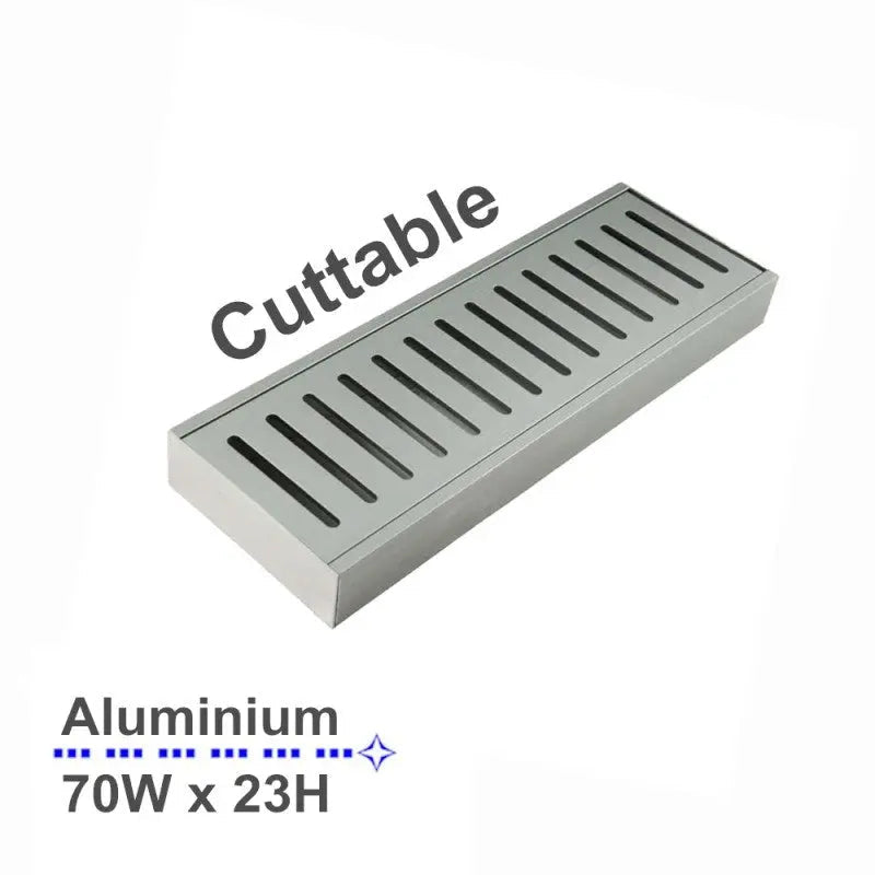 100x70x23mm Chrome Floor Grate Aquaperla