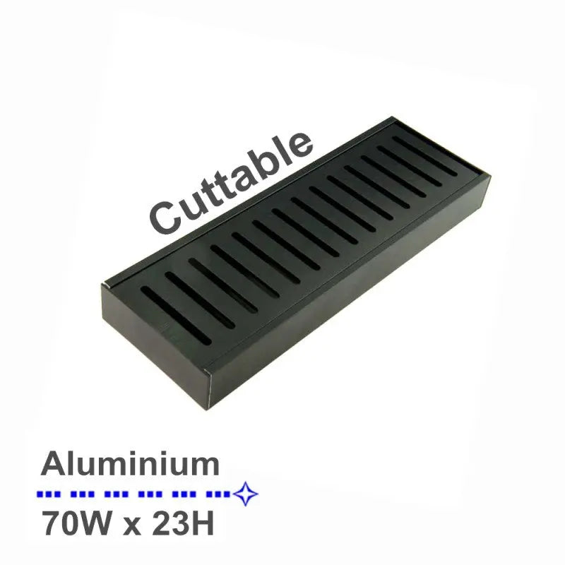 100x70x23mm Black Floor Grate Aquaperla