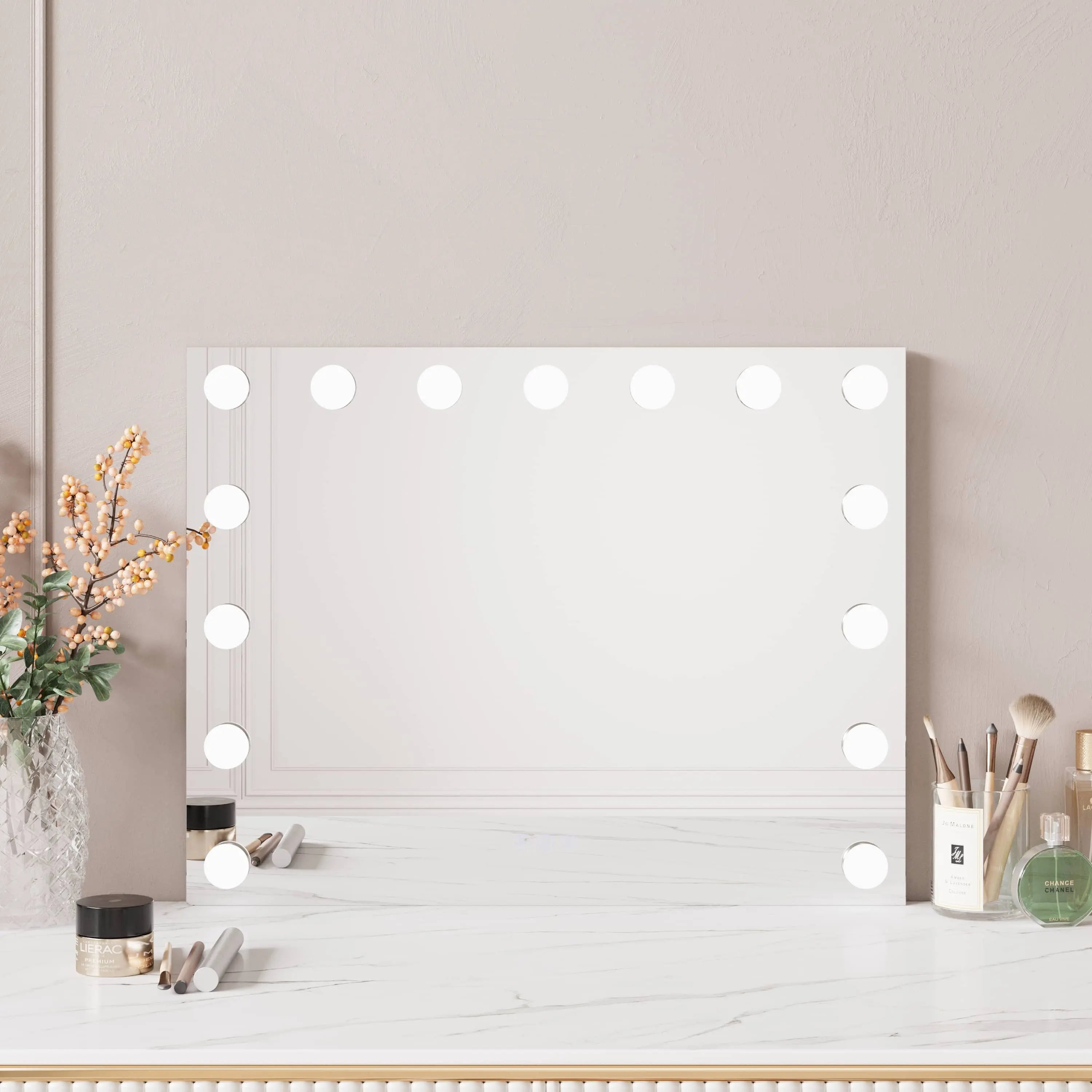 Luna 580×450mm LED Frontlit Makeup Mirror mercioaustralia