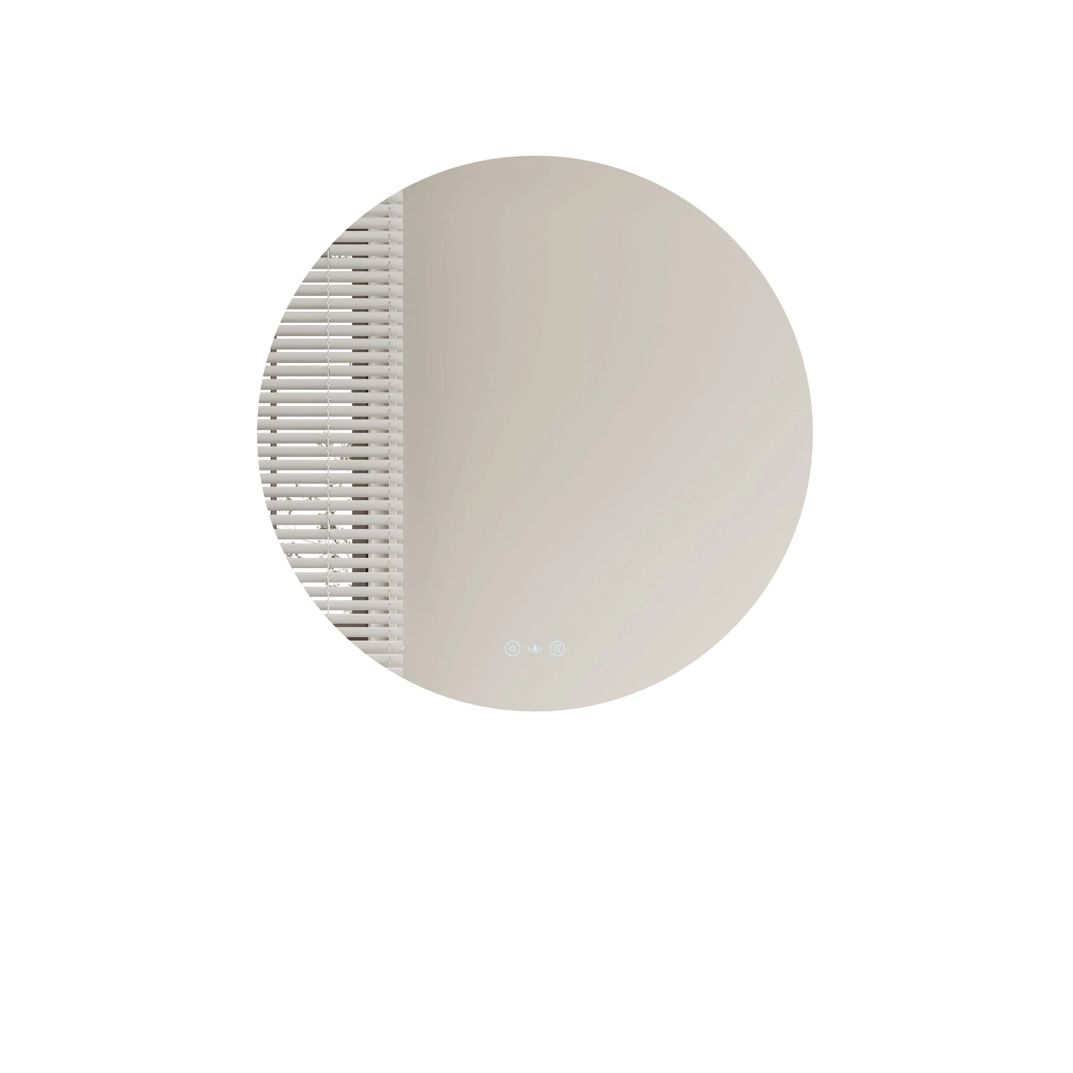 Luna LED Round Mirror 750mm - with Adjustable LED Lighting mercioaustralia